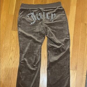 Juicy Couture Brown Velour Pants